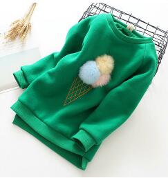 Kids Baby Long Sleeve Sweatshirt Tops Autumn Cartoon Casual Pullover Girls hoodies Kids Clothing Warm Cute Coat