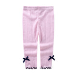 Kids Girls Lace Pants 2018 New Arriwal Cropped Leggings Cotton Pants Elasticity Pink Gray White Blue Yellow 3-8Y GL84