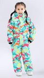 Kids Girls Romper Snowsuit Winter   Cotton Floral Pattern Zipper With Hooded Infant Overcoat Kids Boys Snow Wear Jumpsuit