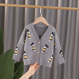 Kids Jacket 2023 for Boys Sweater Coats Children Clothing Autumn Baby Girls Clothes Outerwear Cartoon Knitting Jackets Coat