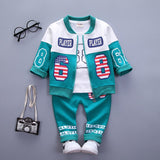 Kids Sport Suits Boys Girls Tracksuits Children Clothing Baby Infant Outfits 4 Color Fashion Sets 2018 Spring Autumn Kid Clothes