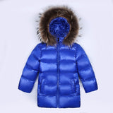 Kids Winter Co Down Jacket Toddler Boys Jackets Thick Clothes Fur Hooded Girls Outwe Co Parka Long Chindren Snow We JL33