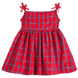 Girl's Slip Dress Plaid Cute Kids Clothes Baby Girls Cotton Summer 2-6 Years Designer Beach Holiday Dress Sundress