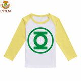 Green Lantern Shirt Autumn 2018 Boys Long Sleeve Tops The Flash T-shirt The Big Bang Theory T Shirt roupas infantis menino