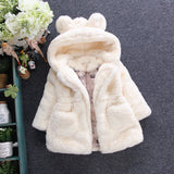 Lawadka Winter Warm Baby Girls Clothes Faux Fur Padded Coats Thick Hooded Jacket Children's Outerwear Snowsuit 2-7T
