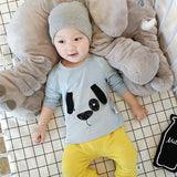 Dog Baby Tees Infants Spring Cotton O-Neck Fashion Tops Newborn Cartoon Animal T-shirts Toddler Soft Cute Full Clothes
