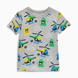 top brand Summer Kids Children boys printing cartoon Cars pure cotton short sleeve t shirt for baby boys kids