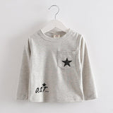 Long Sleeve Kids T-Shirts for Boys Girls New Spring Autumn Casual Childrens T Shirts St Pattern Cotton Toddlers Tops Tees