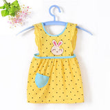 Lovely Baby Girls Dress Sleeveless Summer Dot Comfort Princess Dress 100% Cotton Infant Kids Dress