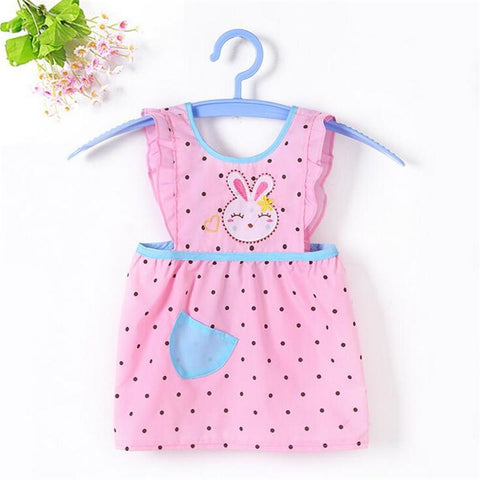 Lovely Baby Girls Dress Sleeveless Summer Dot Comfort Princess Dress 100% Cotton Infant Kids Dress