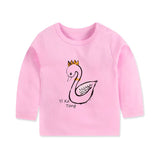 Baby's T-shirt cotton Cartoons Autumn Unisex Long Sleeve Newest T-shirt O-neck Cute Lovely Baby Clothing T-shirts