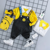 MANJI Baby boys clothes sets 0-3y Autumn 2018 New Fashion Style Cotton 18050 Children clothes Boys overalls Clothing Suit