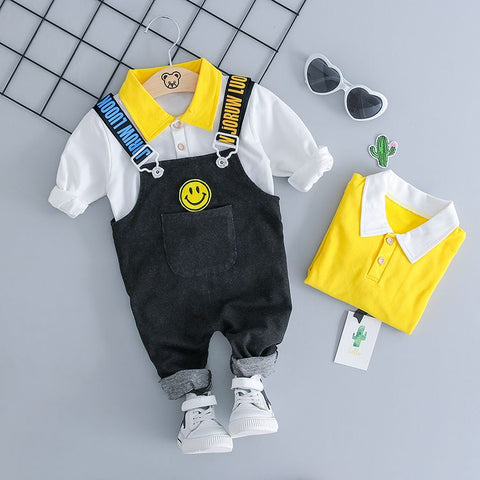 MANJI Baby boys clothes sets 0-3y Autumn 2018 New Fashion Style Cotton 18050 Children clothes Boys overalls Clothing Suit