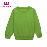 2017 Winter Warm Toddler Kid Sweater Boys Girls Colorful Clothes Knitted Solid Sweater Cardigan Tops