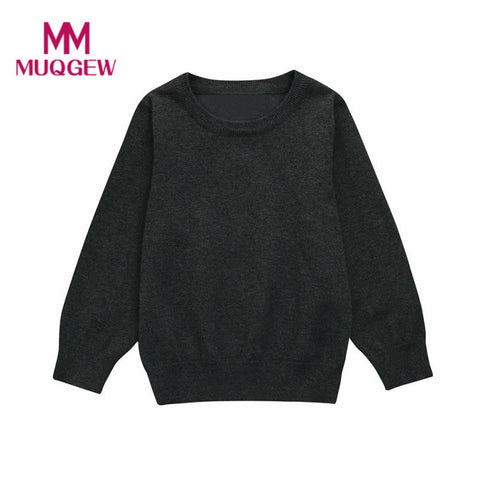 2017 Winter Warm Toddler Kid Sweater Boys Girls Colorful Clothes Knitted Solid Sweater Cardigan Tops