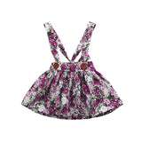 2018 Baby Girls Floral Print Straps Backless Dress Summer Sleeveless Overall Outfits Clothes Dress Vestidos Bebe