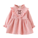 2018 Fashion Girls Dress Toddler Kids Baby princess dress Girls Autumn Long Sleeve children clothing Outfits Clothes