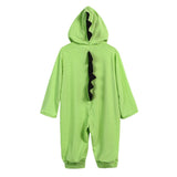Newborn Infant Baby Boy Girl Dinosaur Hooded Romper Jumpsuit Outfits Clothes Kawaii Solid Clothing jumpsuit For Unisex