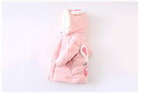 Medium and long winter baby padded jacket with thick warm padded jacket