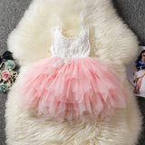 Baby Girl Tutu Dress costume for Kids Sleeveless Christening tulle Wedding party Princess Dresses Toddler Girls Clothes