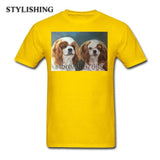 Men Boy Tshirt Cavalier King Charles spaniels Men T-Shirts For Men Best Price 100%Cotton Men T-Shirt
