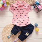 Kids Clothing Sets 2018 New Style Baby Clothing Sets Mustache Design Clothes+Pants 2Pc Children Clothing For 12M-3Y