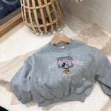 Mickey Children's Hoodie Autumn And Winter 100% Cotton Pullover Boys And Girls Sweatshirt Children's Top Clothes