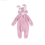2017 Autumn Baby Rompers Cute Cartoon Rabbit Infant Girls Boys Jumpers Kids Baby Outfits Baby Clothes Bunny Jumpsuits