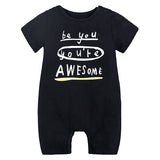 New 2018 Newborn Baby Romper Summer Boy Girl Clothes For Boys Kids Tops Jumpsuits Sports Infant Outfits Unisex 6 9 12 24 Months