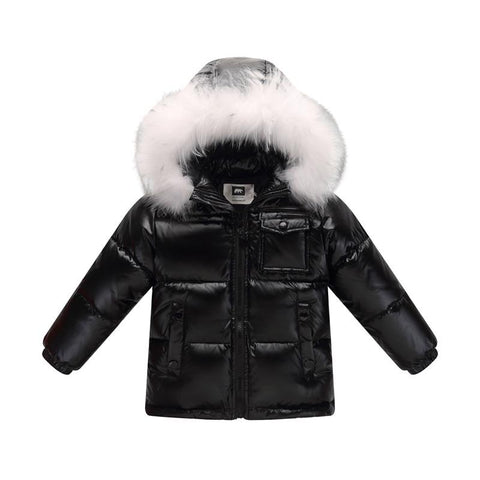 New 2018 winter down jacket for boys 2-8 years children's clothing thicken outerwe & coats with nature fur hooded parka kids
