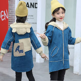Thickened Big Girl Clothes Autumn Winter Warm Jackets Female Children Casual Infant Lambskin coats For 4 to 14 Years