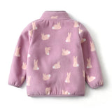 2023 Spring Autumn Winter Child Kid Clothes Baby Girls Jackets Coats Rabbit Polar Fleece Thick Soft Warm