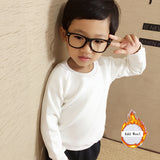 New Arrival 2017 Children's Sweatshirts Spring and Autumn Girls White Sweatshirt 100% Cotton Long-sleeve Basic Tops for Boys