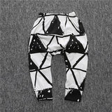 New Arrival Geometric Pattern Baby Pants Cotton Babys Boys Girls Harem PP Pants For Infant Newborn Trousers Boy Girl Clothing