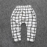 New Arrival Geometric Pattern Baby Pants Cotton Babys Boys Girls Harem PP Pants For Infant Newborn Trousers Boy Girl Clothing