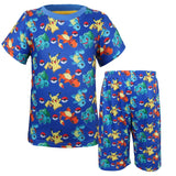 New Arrival summer Baby Sleep wears short sleeve Boys pokemon Pajamas Children cute Pyjamas Girls Cartoon toys Kids Clothing set