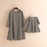 New Autumn Girl Dress Classic Striped Loose Cotton Kids Clothes Fashion Brand Design Girls Clothing Baby Casual Dress For Girls