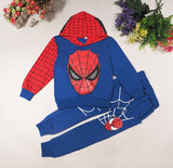 New Baby Boys Spring Autumn Spiderman Sports suit 2 pieces set Tracksuits Kids Clothing sets 100-140cm Casual clothes Coat+Pant