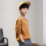 New Baby Boys T Shirt autumn Winter  Warm Sweatshirt For Boy 3-12 Years Teenage School Kids Tops Tees Outwear