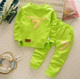 New Baby Clothing Sets Spring Autumn Baby Boys girls Clothes 7 design Long Sleeve T-shirt+Pants 2Pcs Suits Children Clothing