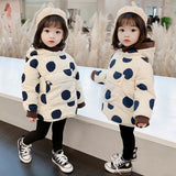 Baby Girls Winter Spring Down Light Warm Thicken Jacket Coat Long Sleeve Two Wear Formal Party Kids Fur Collar Outwear