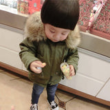 New Baby boys winter coats warm outerwear hooded thickness  Autumn 9M-2 old size Clothes  7BT040
