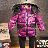 Boys And Girls  Winter Coats  camouflage Warmer Hooded  Kids Coats   Winter Jacket 8WC031