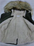 Boys And Girls  Winter Jacket Thickness Army green Parka Coat  Doudoune Enfant  Boys Jacket  6WBT008