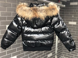 Children's Baby Kids Down Jacket Boys and Girls White Duck Down - 30 Winter Degree Ski Suit Raccoon Fur Collar 2-10Y