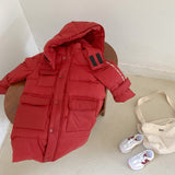 Children's Down Jacket Korean Style Warm Hooded Down Jacket for Boys and Girls 2-6T