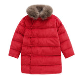 Chinese Girls Kids Coats  Winter   Warmer   Jackets  Childern Jacket Autmun Winter 9NT008