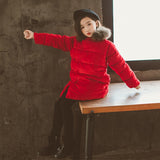 Chinese Girls Kids Coats  Winter   Warmer   Jackets  Childern Jacket Autmun Winter 9NT008