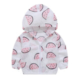 New Fashion Toddler Summer Sunscreen Jackets Baby girls Hooded Outerwe Solid Zip Coats High Quality Drop Shipping