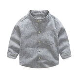 New Fashion baby Boys Shirts autumn Cotton for blouse Stripe Long Sleeve Shirt toddler girls Shirts Casual Baby Clothing AFD64